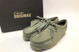 経堂) Clarks クラークス 未使用 Wallabee.GTX レディース ワラビー ゴアテックス カーキ / グリーンスエード UK5 24cm