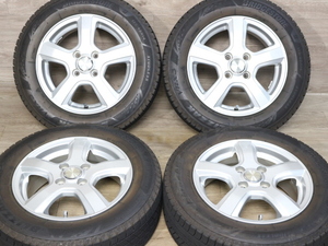 21年製バリ溝VRX3付き美品☆GRASS HN 5.5J +50 175/65R14 PCD100 4H ブリザック アクア パッソ ヴィッツ フィット ノート デミオ