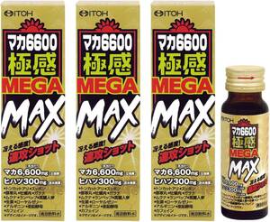 マカ6600×3本 井藤漢方製薬 マカ6600 極感メガマックス×3個