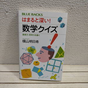 即決！送料無料！ 『 はまると深い! 数学クイズ 直感力・思考力を磨く 』■ 横山明日希 / 傑作問題 数学的思考