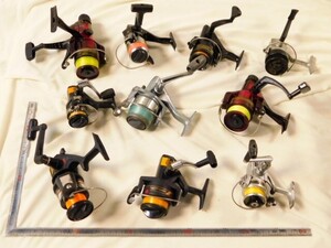 A578★SHIMANO/RYOBI/他/スピニングリール/10点セット/HOLIDAY SPIN4000/RONG CAST/EASY SPIN1000/他/釣り/リール★送料870円〜