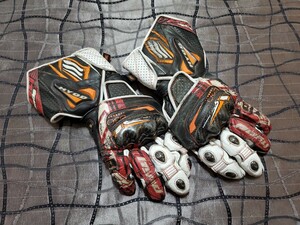 【M】HYOD カーボン D3O EVOLUTION RACING GLOVES　エヴォリューションレーシンググローブ　バイク ライディング ライダース