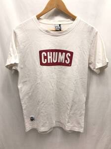 CHUMS チャムス 半袖Tシャツ ホワイト サイズS メンズ 24082001