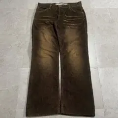 archive faded corduroy flare pants y2k