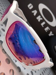 PRIZM ジョウボーン☆マットホワイト【OAKLEY】JAWBONE　オークリー　プリズムトレイル　サングラス　レーシングジャケット