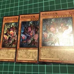 遊戯王　蛇眼の大炎魔　スーパー3枚　a18