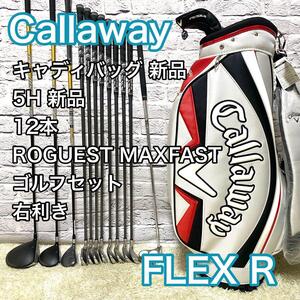 キャロウェイ ローグST MAXFAST X20 12本 ゴルフセット 右利き フレックスR Callaway ROGUEST キャディバック新品付き 送料無料