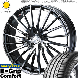 235/55R19 サマータイヤホイールセット アウトランダー etc (GOODYEAR Comfort & LEONIS FR 5穴 114.3)