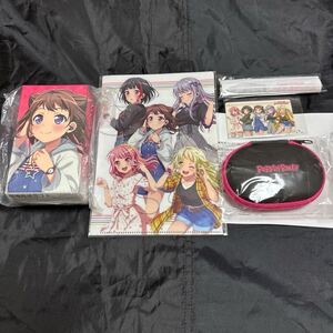 【02】BanGDream コラボ イヤホン タペストリー クリアファイル Poppin party 戸山 香澄 花園 たえ 牛込 りみ 山吹 沙綾 市ヶ谷 有咲 