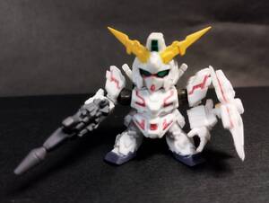 ユニコーンガンダム デストロイモード SDガンダム ガチャポン戦士NEXT12 機動戦士ガンダムUC バンダイ 組立済中古品 パーツ欠品無