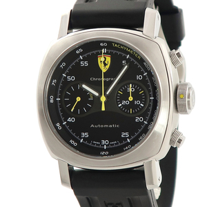 【3年保証】 パネライ フェラーリ スクーデリア クロノグラフ FER00008 B番 黒 跳ね馬 生産終了 自動巻き メンズ 腕時計