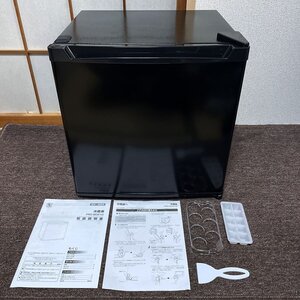 2023年製■アイリスオーヤマ 46L 1ドア冷蔵庫 PRC-B051D-B コンパクト サイコロ型 IRIS OHYAMA ブラック