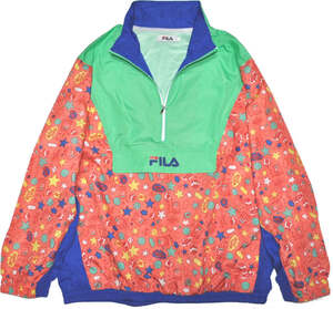 FILA フィラ 軽量アノラックジャケット　総裏メッシュ ウインドブレーカー　Sサイズ　27グリーン　FM5195