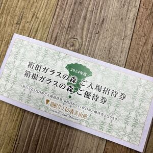 未使用品 株式会社うかい 箱根ガラスの森美術館 株主優待 1冊(入場券5枚＋1000円優待券6枚)