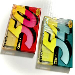 未開封　カセットテープ　2本セット　SONY　CDix Ⅱ　50/54　ハイポジション　　S318