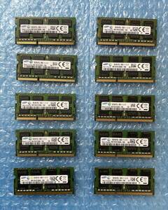SAMSUNG 8GB×10枚 計80GB DDR3L PC3L-12800S-11-13-F3 中古 ノートPC メモリ【NM-369】
