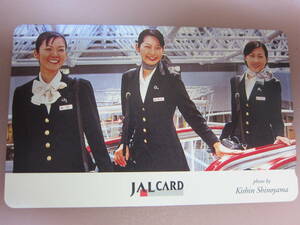 ☆ JAL CARD CA キャビンアテンダント スチュワーデス テレホンカード ☆ 50度数 テレカ ☆ 日本航空 ☆ 制服 ユニーフォーム 姿 ☆ 55