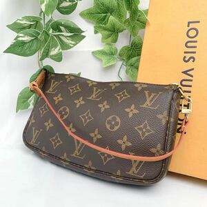 t652 1円 LOUIS VUITTON ルイヴィトン アクセソワール M40712 ポーチ ショルダー ハンドバッグ モノグラム シリアルAR0070