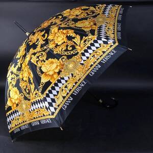 SW1113-1-4 Versace ヴェルサーチ ブランド傘 イタリア製 総柄 全長88cm 120サイズ