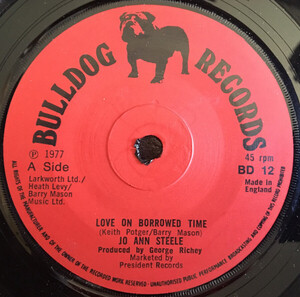 英7 Jo Ann Steele Love On Borrowed Time BD12 Bulldog Records /00080