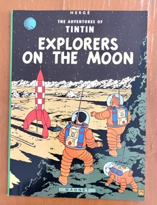 海外コミック タンタンの冒険 EXPLORERS ON THE MOON 月世界探検 エルジェ 英語版 洋書