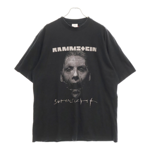 VETEMENTS ヴェトモン 17AW RAMMSTEIN T-SHIRT MAH18TR27 ラムシュタイン プリント 半袖Tシャツ カットソー ブラック