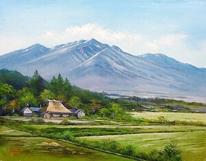 油彩画 洋画 (油絵額縁付きで納品対応可) P10号 「八ヶ岳山麓」 辻 京子