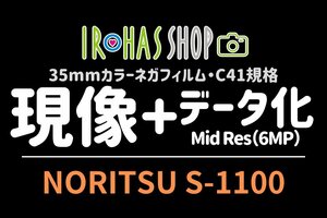 フィルム現像＋データ化(約600万画素) NORITSU S-1100 画像データスマホ受取可能 35mm C41処理