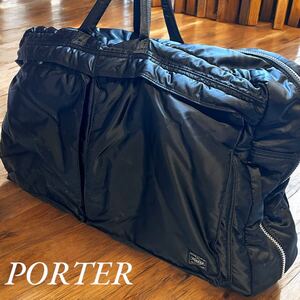 【極美品】完売　ポーター タンカー ボストンバック XL 2way ブラック PORTER