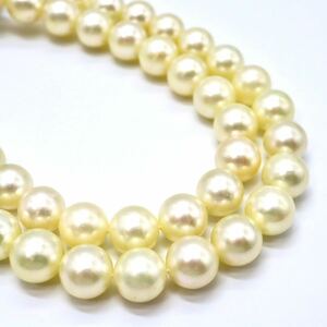 1円〜!!テリ良し!!JEWELRY MAKI(ジュエリーマキ)《アコヤ本真珠ネックレス》N 約43.6g 約43.0cm 約8.0-8.5mm珠 pearl necklace EA2/EA5.M26