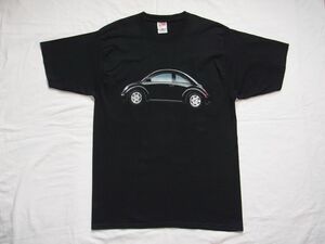 ☆美品☆ 90s00s ビンテージ Volkswagen フォルクスワーゲン New Beetle ニュービートル Tシャツ sizeL 黒 ☆USA古着 VW 企業物 プロモ OLD