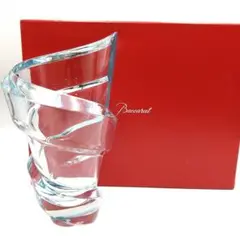 Baccarat バカラ スパイラル 花瓶 フラワーベース 花器 アンティーク