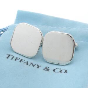 【送料無料】 極希少 美品 Tiffany&Co. ヴィンテージ ティファニー スクエア シルバー カフス リンクス STERLING メンズ スーツ HA663