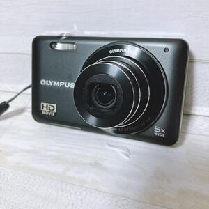 OLYMPUS オリンパス コンパクト デジタルカメラ VG-120 ブラック 純正バッテリー付属 デジカメ コンデジ 美品