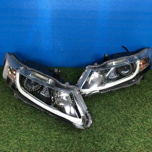 [24P01576D2]@　ホンダ オデッセイ(RB3) 純正加工品 ヘッドライト 左右セット STANLEY P7692 HID イカリング アイライン LED