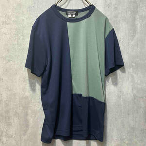 COMME des GARCONS HOMME DEUX Switching T-Shirt ネイビー グリーン SIZE M コムデギャルソン オムドゥ