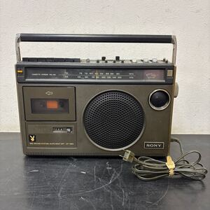 WC600 SONY ソニー CF-1980 ラジカセ FM AM 2バンド カセットレコーダー 昭和レトロ ラジオ ラジオカセットレコーダー 通電確認済み