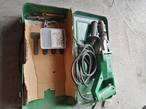 日立 HITACHI 19mm 二段変速振動ドリル 100V 　動作品