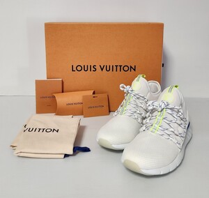 レア 新品 LOUIS VUITTON ファストレーン・ライン スニーカー 1A5ZNI メンズ 6・2/1 ホワイト ルイヴィトン ランニング ウォーキング