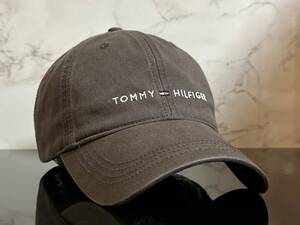 【未使用品】581KF 上品★TOMMY HILFIGERトミー・ヒルフィガ－ キャップ CAP 上品で高級感のあるグレーのコットン素材《FREEサイズ》