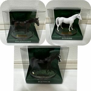 新品　イクイノックス　ソダシ　タイトルホルダー　ホース　フィギュア　3点セット　JRA ターフィー　競馬　グッズ　名馬　ウマ