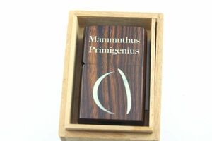 未使用品 ZIPPO マンモス Mammuthus primigenius 縞黒檀 アバロン 牙