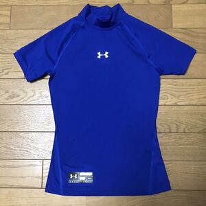 UNDER ARMOUR KID’S COMPRESSION SHORT SLEEVE T-SHIRTS size-YLG(着丈49身幅33) 中古(美品) 送料無料 NCNR