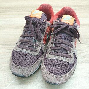 ◇ NIKE ナイキ INTERNATIONALIST メンズシューズ スエード レトロランニング スニーカー サイズ25 オレンジ系 メンズ E