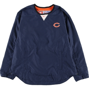 古着 90年代 ナイキ NIKE NFL CHICAGO BEARS シカゴベアーズ ウォームアッププルオーバー メンズL ヴィンテージ /eaa435553