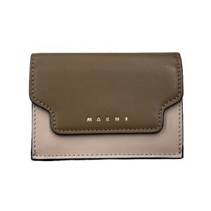 マルニ MARNI TRUNK TRI COLOR TRIFOLD WALLET トリフォールドウォレット 財布 三つ折り レディース