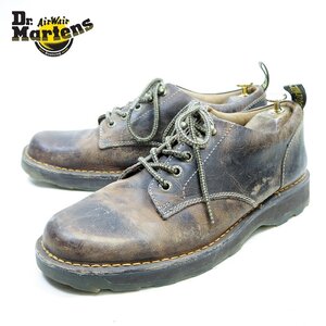 UK11　Dr.Martens　ドクターマーチン　3ホール＋2　ブラウン　レザーシューズ　茶/24.12.18/P2043