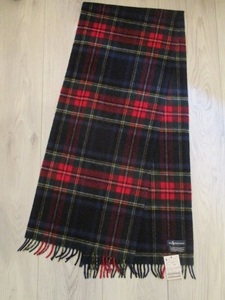 ★【新品・未使用・タグ付き】★POLO　RALPH　LAUREN/ポロ　ラルフローレン★Royal Stuart　Tartan/カシミヤ100％/MADE IN ENGLAND★