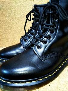 【Dr.MARTENS】ドクターマーチン 1460 NAPPA 8ホールブーツ UK7(26cm ) 8EYE BOOT ナッパレザー ブラック 希少【良品】