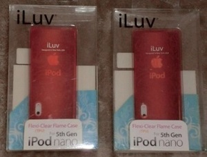 iLuv Flexi-Clear Flame Case For 5th Gen iPod nano ☆未使用品☆2個セット☆